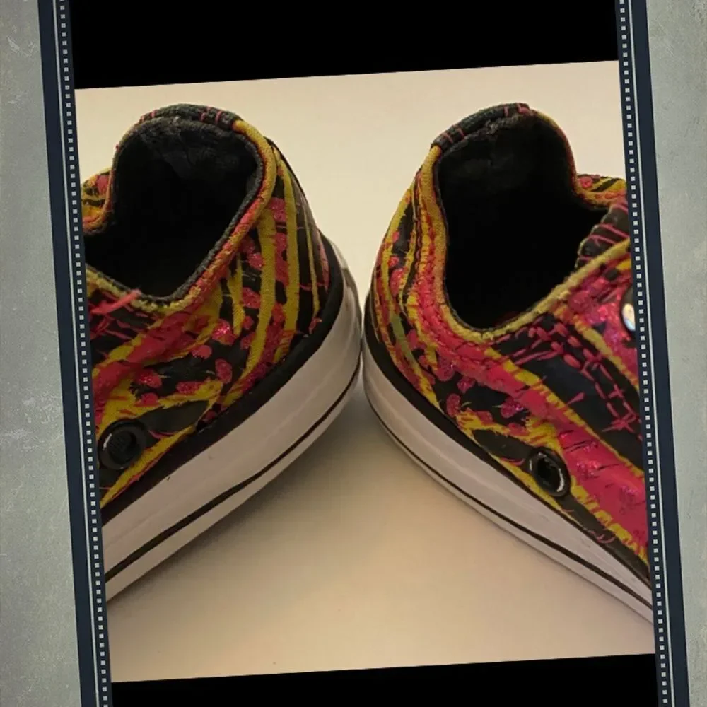 Converse All Star Girl's Animal Glitter Sneakers 12.5